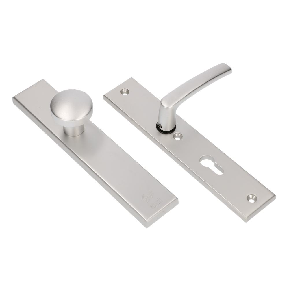 AMI Veiligheidsbeslag 251/50 Kn.169/50 Buiten Blind Binnen Profielcilinder 72 Deurkruk 332 F1 Deurdikte 38/42 - 804004